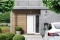 Laadpaal Viessmann Charging Station aan de gevel bevestigd van een modern huis