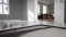 Tablet met berekening van renovatie; op de achtergrond: woningen
