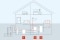 Foto van een huis met een water/water-warmtepomp, waterboiler en buffervat van Viessmann